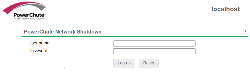 PowerChute Network Shutdownのログインアカウントを忘れたときの対処方法