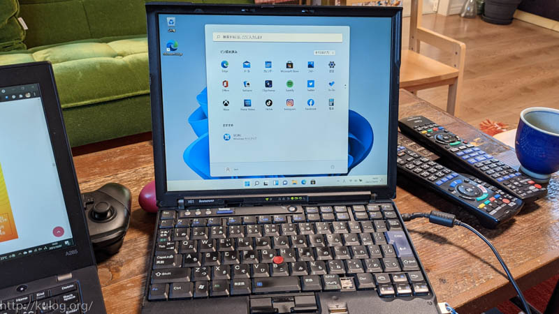 ThinkPad X61へWindows 11を入れてトラックポイントを使えるようにした